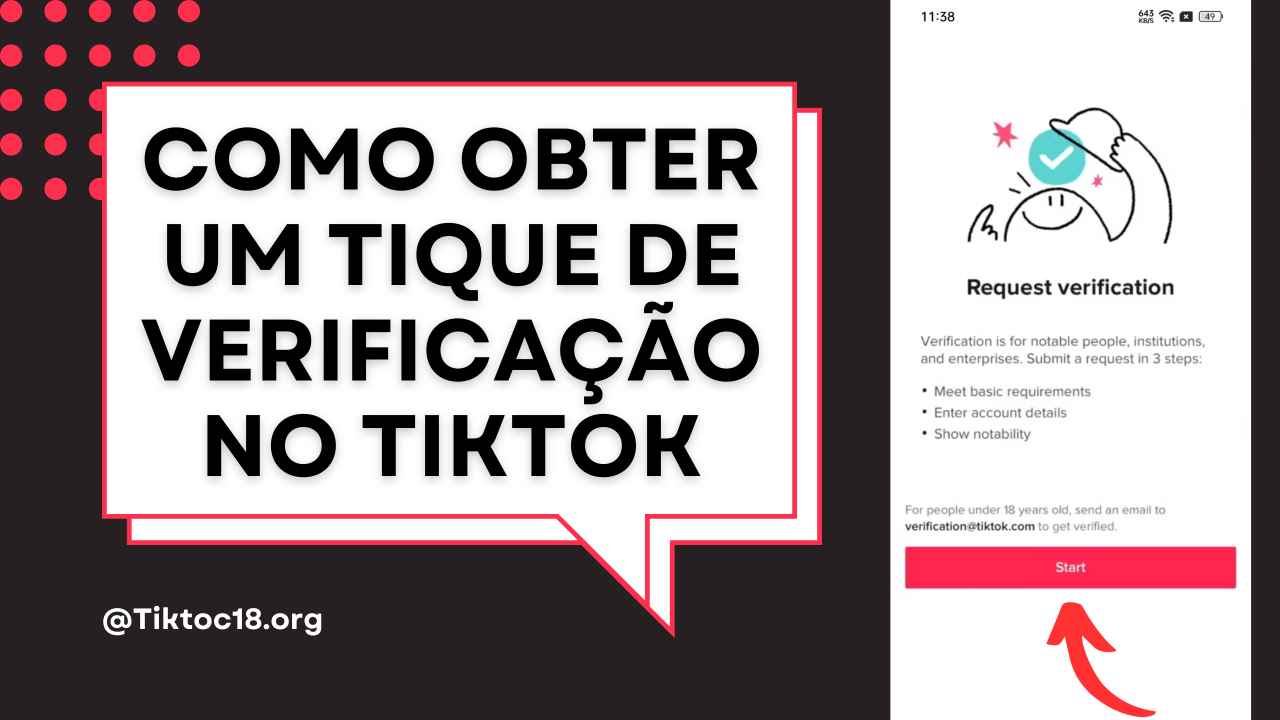 Como obter um tique de verificação no TikTok