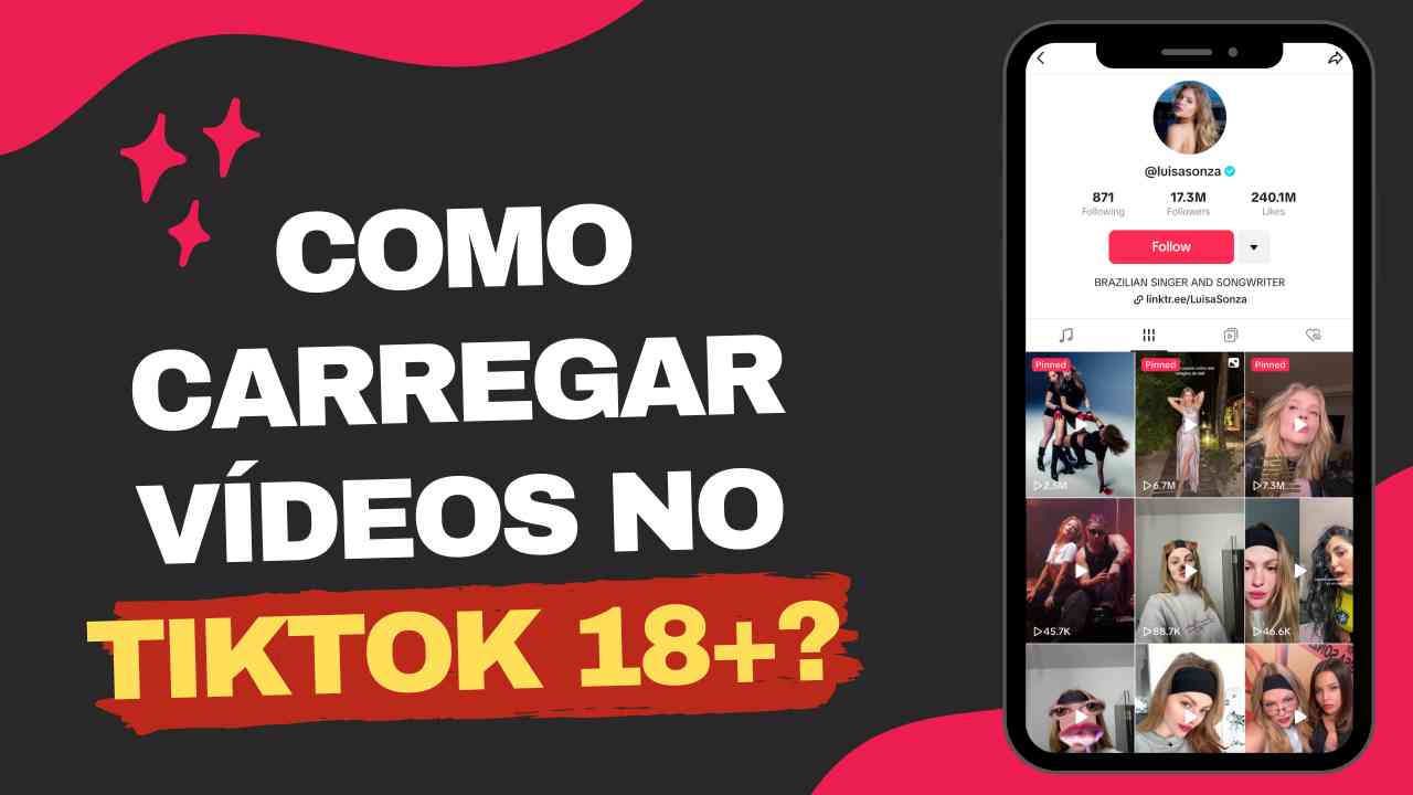 Como carregar vídeos no TikTok 18+